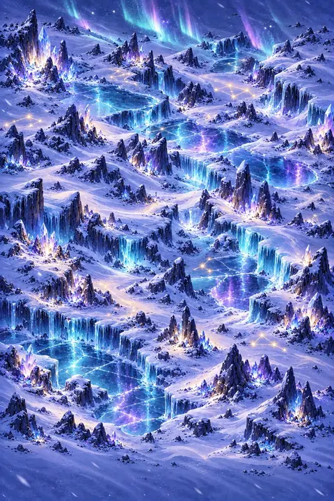 The Frost Veil, a region of the Adventure map