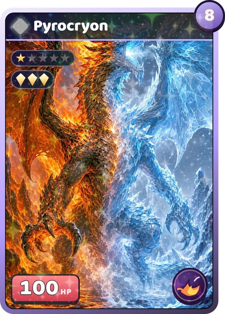 The Pyrocryon card as it appears in the game