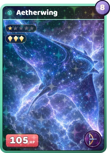 Aetherwing: The Aetherwing card, as drawn by the game