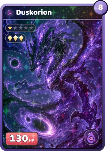 Duskorion: The Duskorion card, as drawn by the game