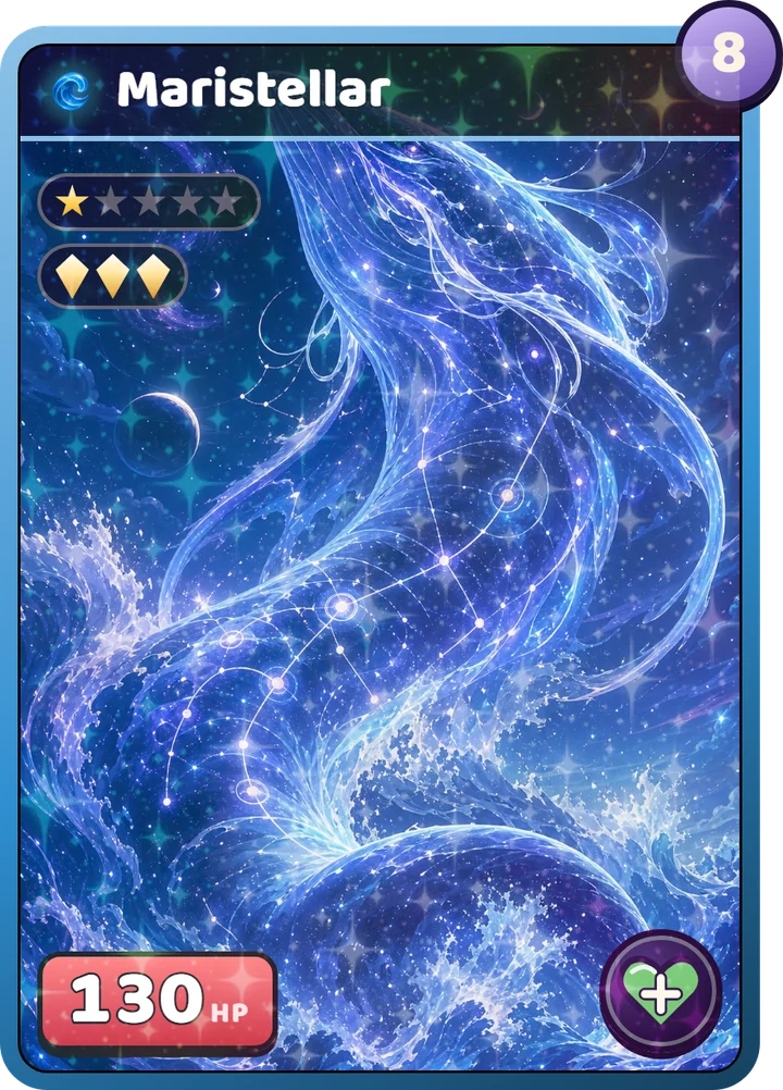 The Maristellar card as it appears in the game